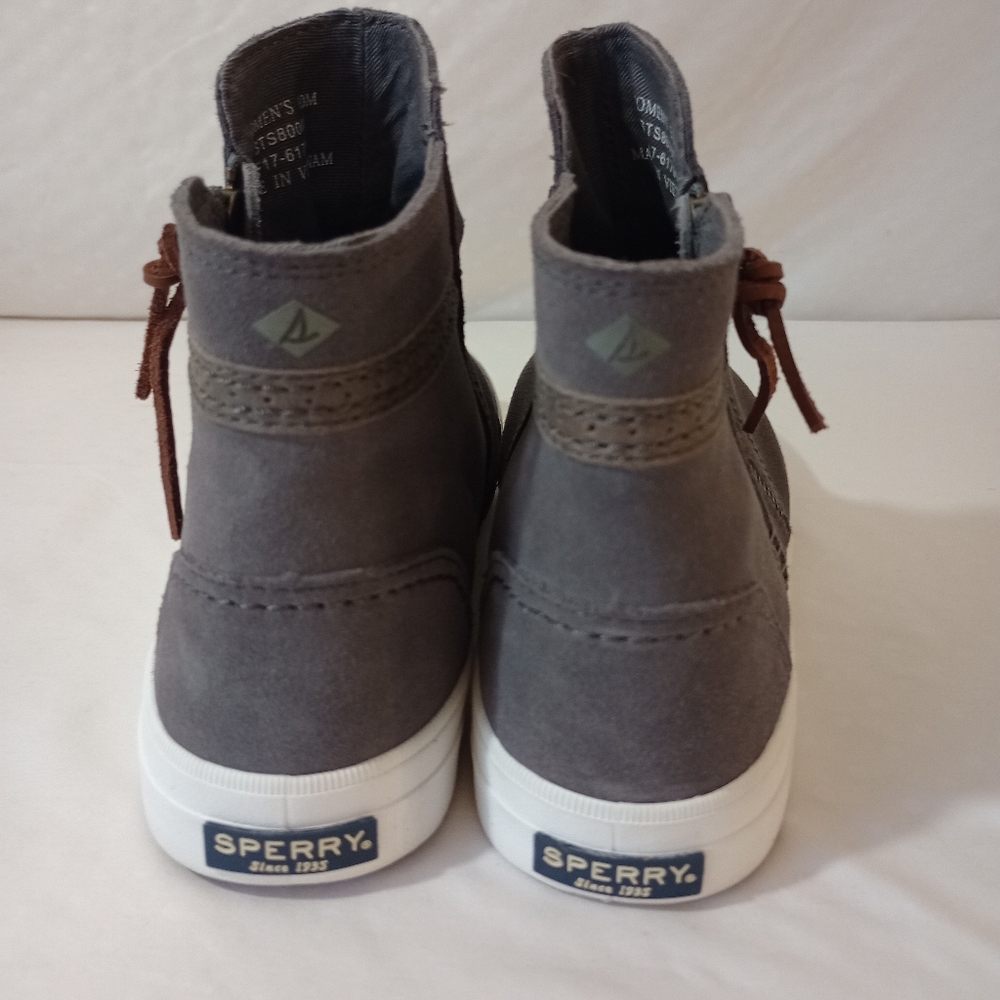 Sperry Crest Lug Zone Booties Gray Suede Size 10 M Women's - Picture 3 of 8